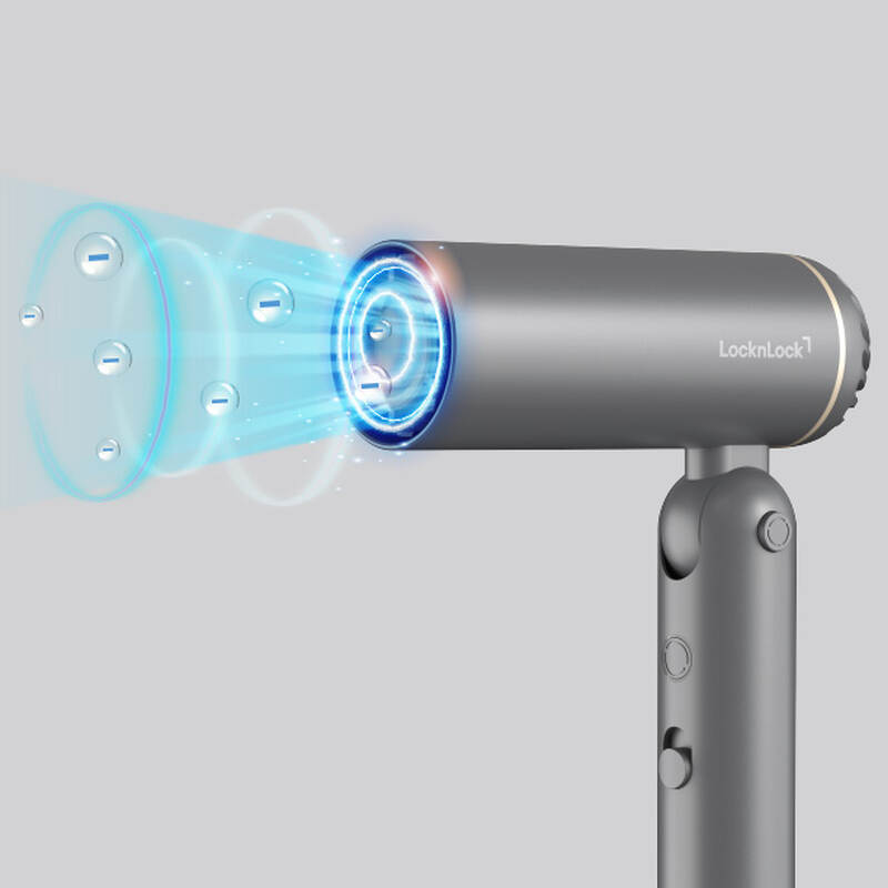 Máy sấy tạo kiểu tóc gấp gọn LocknLock 1300W - Màu xám - ENA626GRY, , large image number null